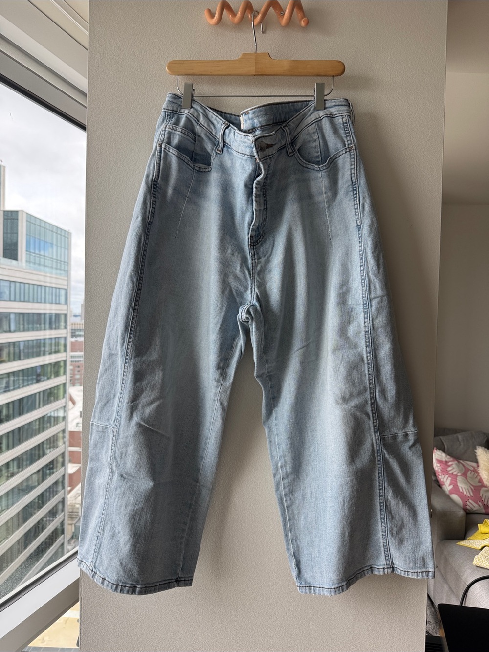 Anthropologie Pilcro Light Wash Wide Leg Jeans